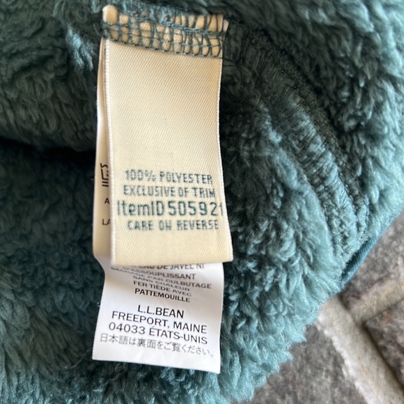 LL Bean Hi-Pile Fleece Pullover - Picture 4 of 4